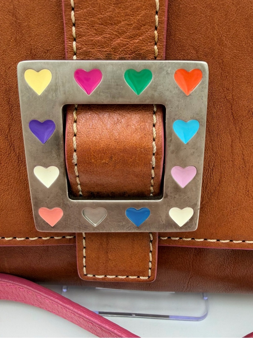 Vintage Dooney & Bourke Y2K Heart Mini Crossbody - Picture 3 of 11